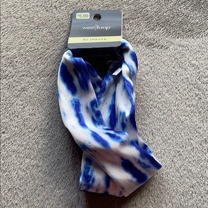 Brand new west loop blue and white headband